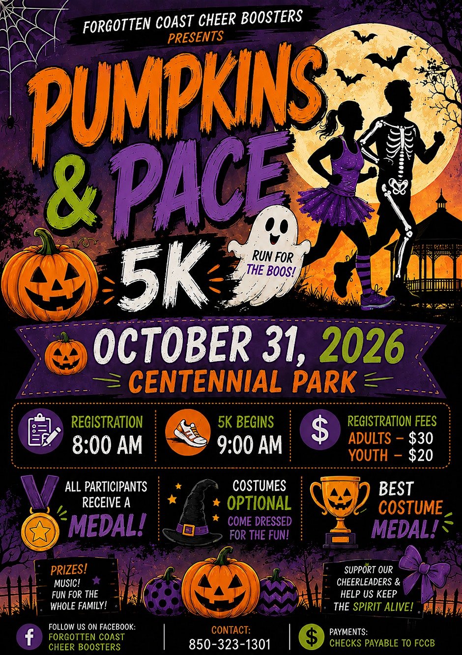 Pumpkins & Paces 5k Logo