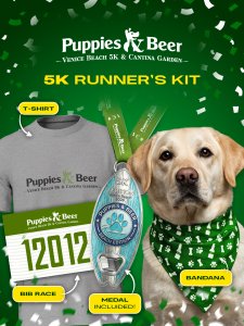 Puppies & Beer 5K - Venice Beach, CA Logo