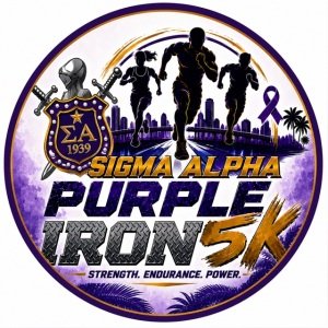 Purple Iron 5K Logo