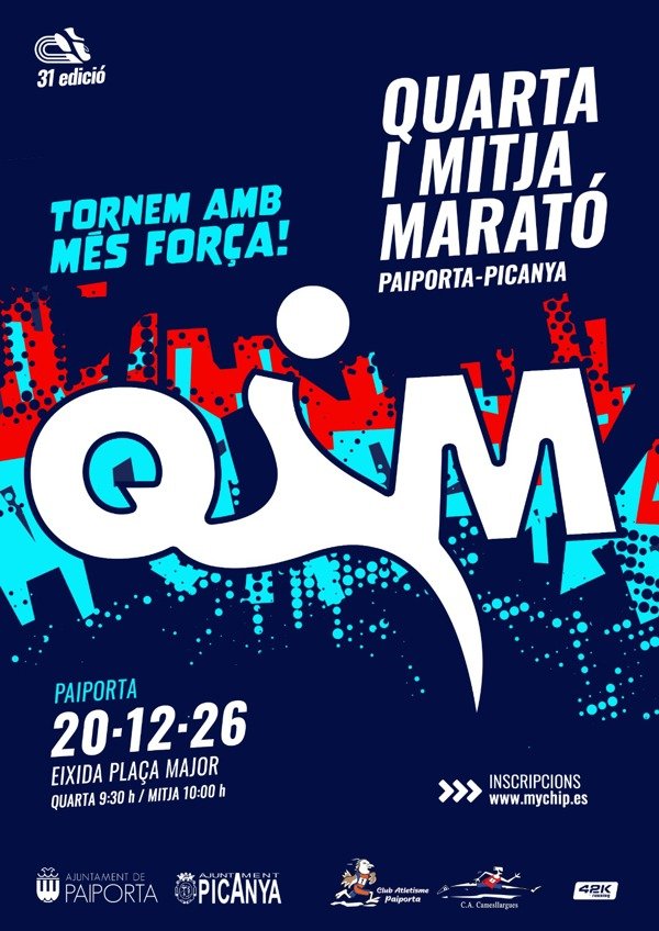 QUARTA I MITJA MARATÓ, PAIPORTA - PICANYA, 2026