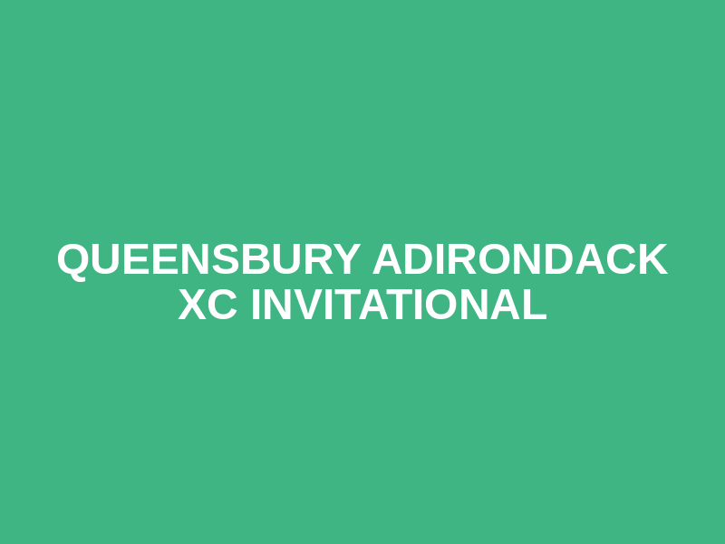 Queensbury Adirondack XC Invitational