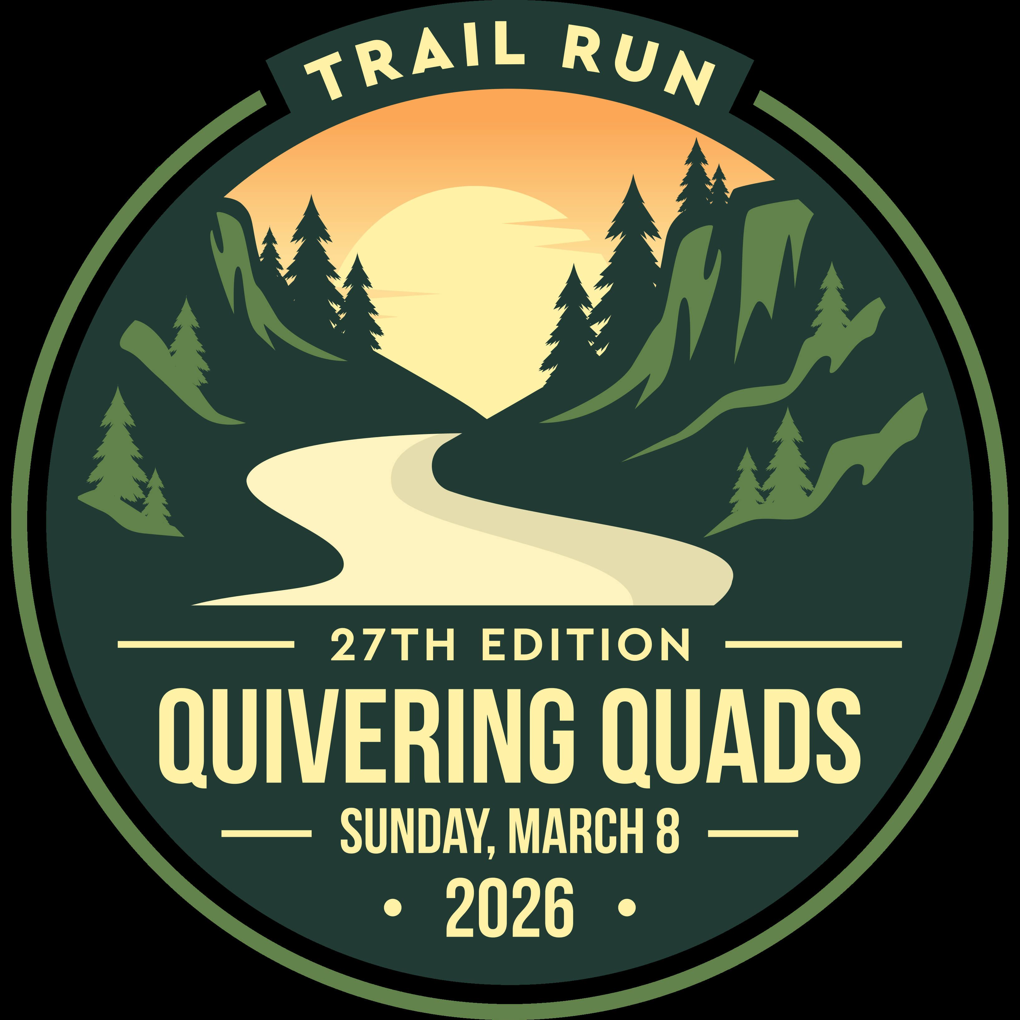 Quivering Quads Trail Runs Logo