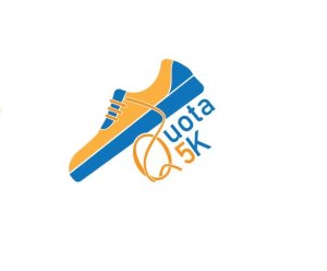 Quota of Indiana "Running for the Gold" 5K Logo