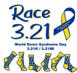 Race 3.21 for Down Syndrome Awareness/3.21K & 3.21Mi Logo