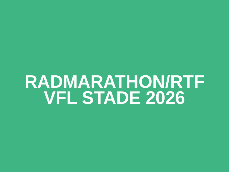 Radmarathon/RTF VfL Stade 2026 Logo