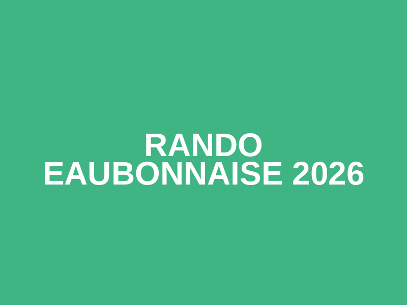 Rando Eaubonnaise 2026 Logo