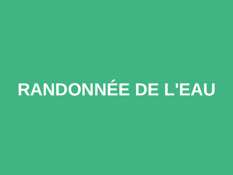RANDONNÉE DE L'EAU Logo