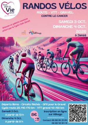 Randos Pédestre ou Vélos contre le cancer Logo