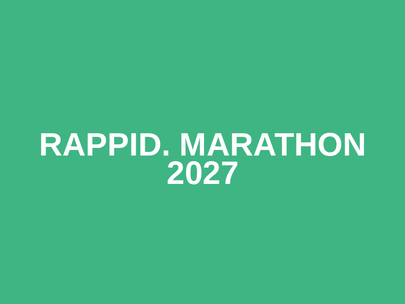 rappid. Marathon 2027 Logo