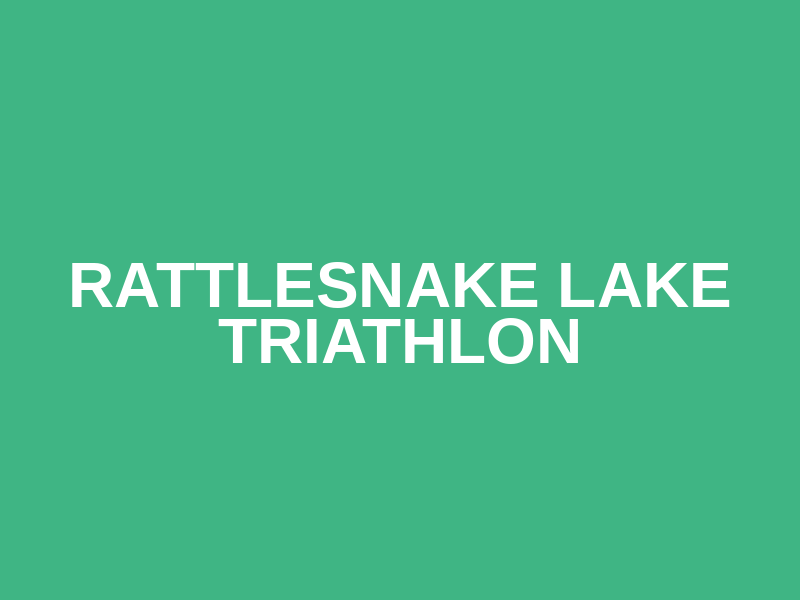 Rattlesnake Lake Triathlon Logo