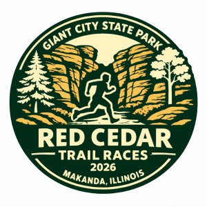 Red Cedar Trail Races at Giant City State Park Logo