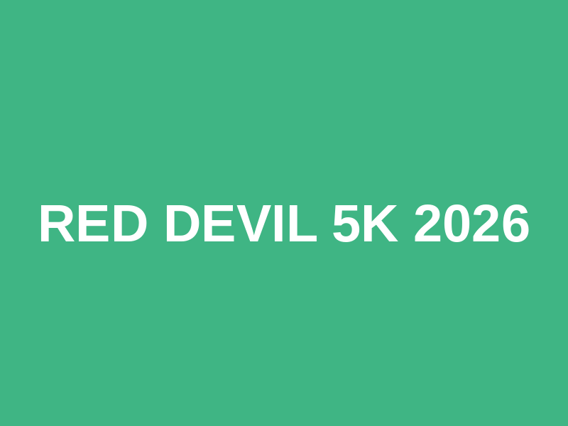 Red Devil 5K 2026 Logo
