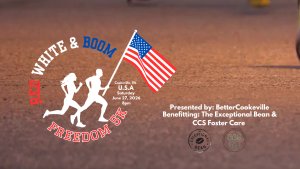 Red White & BOOM Freedom 5k Logo