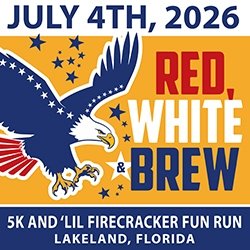 Red, White & Brew 5k Logo