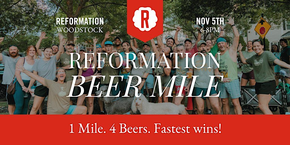 Reformation Beer Mile Logo