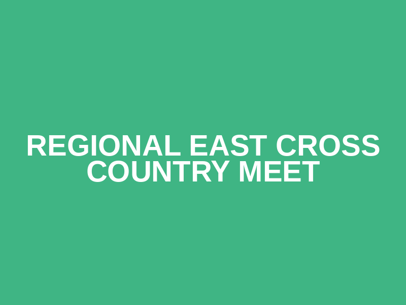 Regional East Cross Country Meet Logo