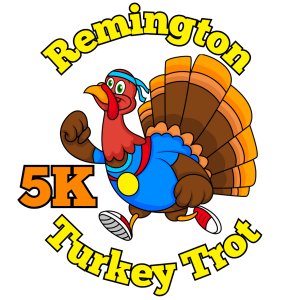 Remington Turkey Trot 5k Race and Walk Logo
