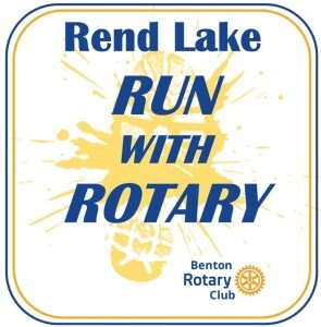 Rend Lake Run With Rotary Logo