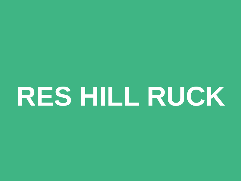 Res Hill Ruck