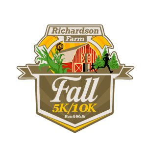 Richardson Farm Fall 5K & 10K with Family 1 Mile Adventure Run Logo