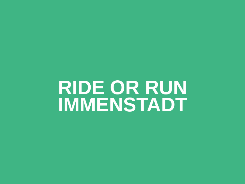 Ride or Run Immenstadt Logo