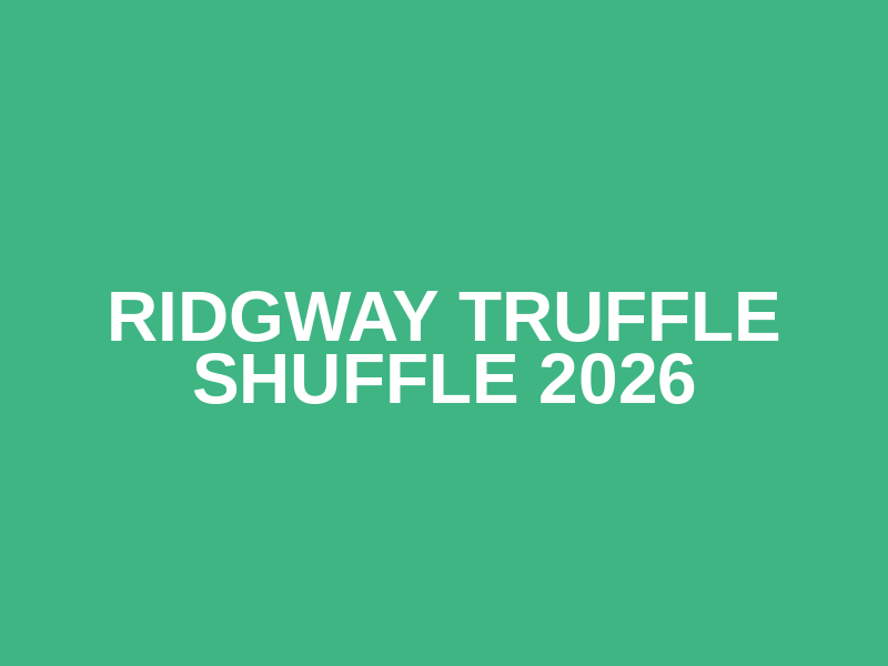 Ridgway Truffle Shuffle 2026 Logo