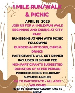 Riley Kansas 1 mile run/walk Logo