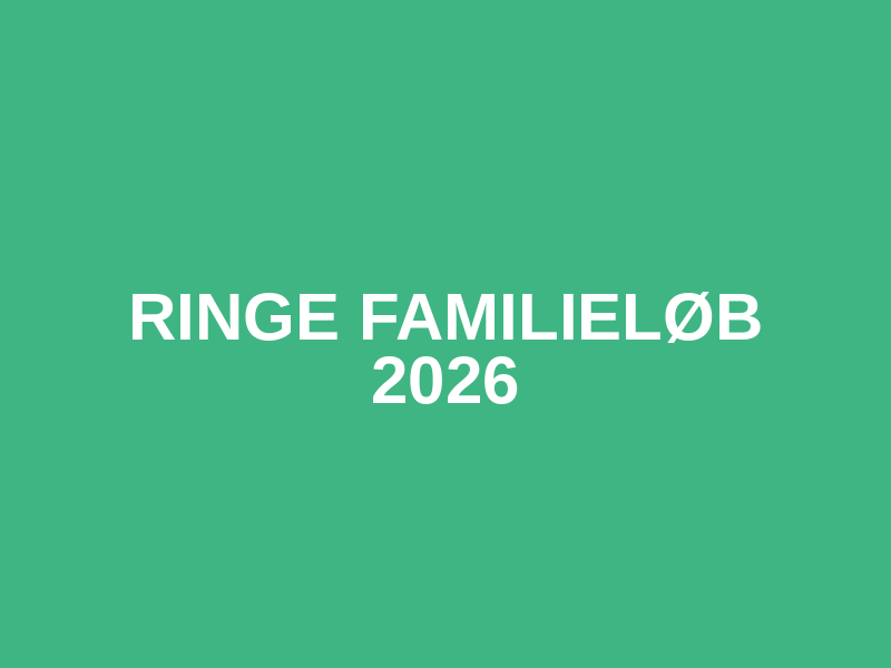 Ringe Familieløb 2026