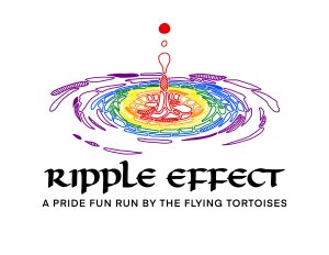 Ripple Effect: A Pride Run by The Flying Tortoises Logo