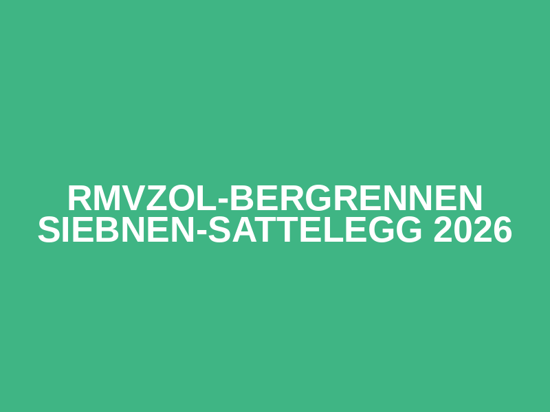RMVZOL-Bergrennen Siebnen-Sattelegg 2026 Logo