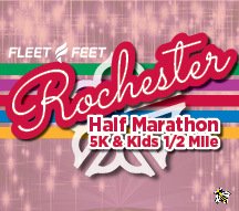 Fleet Feet Rochester Half Marathon | 5K | Kids 1/2 Mile Logo