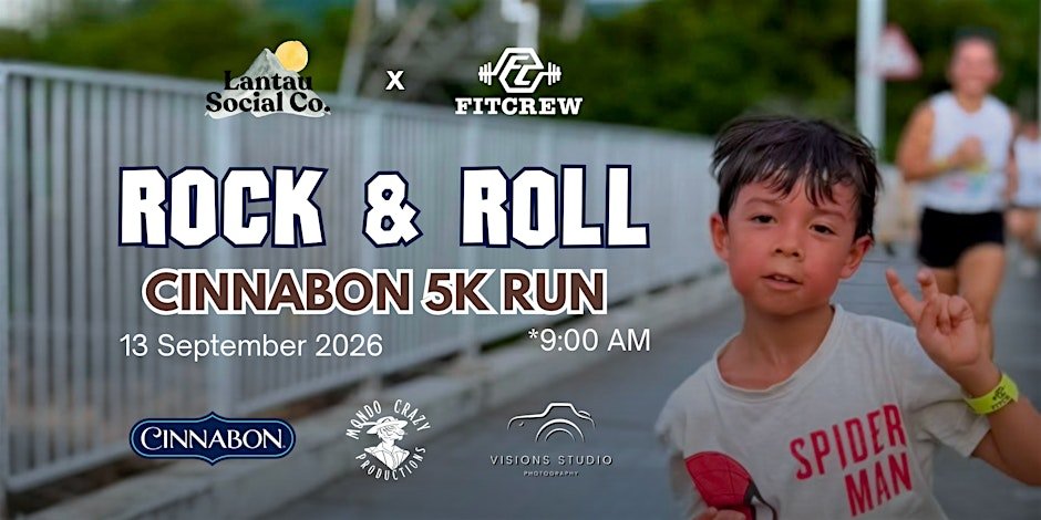 Rock & Roll | Cinnabon 5K Run Logo