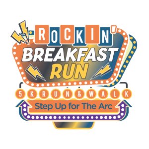 Rockin' Breakfast Run 5K - Step Up for The Arc of Somerset County! Logo