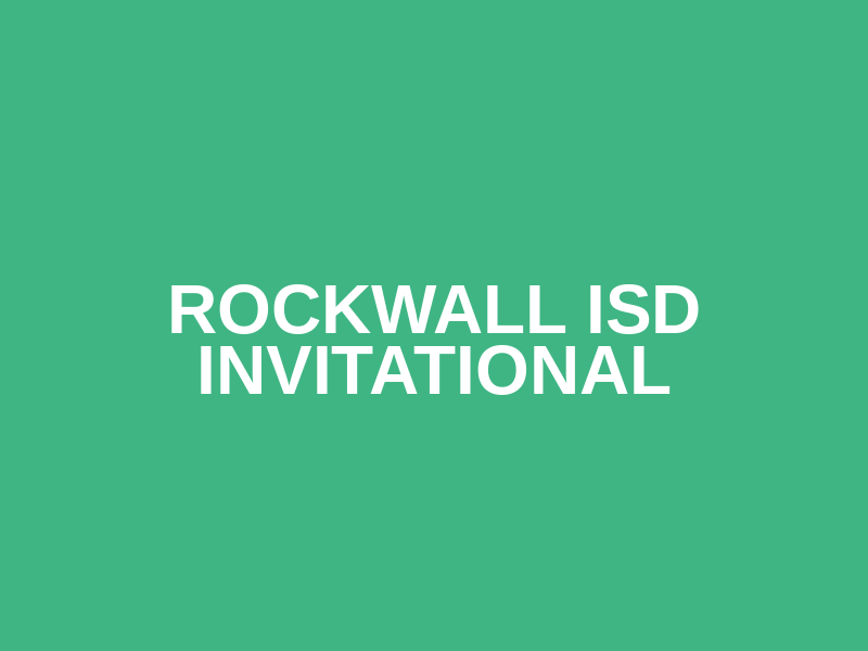 Rockwall ISD Invitational Logo