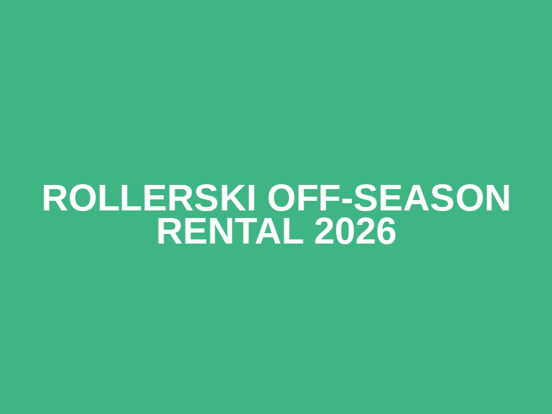 Rollerski Off-Season Rental 2026 Logo