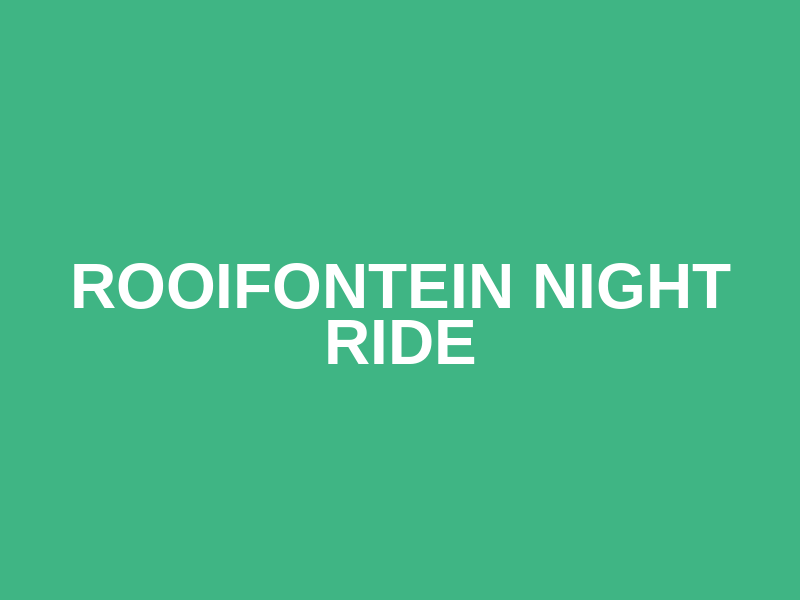 ROOIFONTEIN NIGHT RIDE Logo