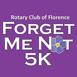 Rotary Club of Florence Forget Me Not 5K Logo