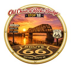 Route 66 Run - Stop 18 Old Chain of Rocks Bridge