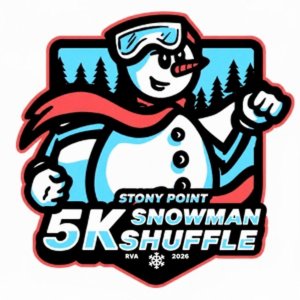 RRRC Stony Point Snowman Shuffle 5K Logo
