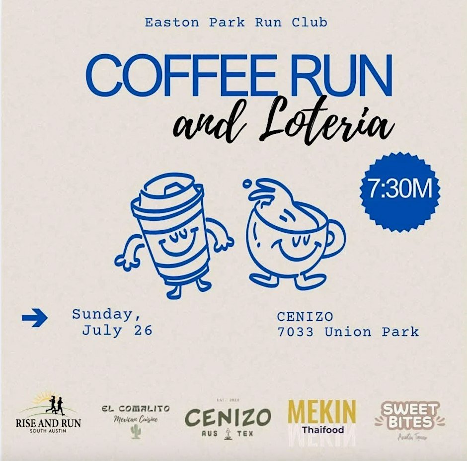 RSVP through Sweatpals: Coffee Run Logo