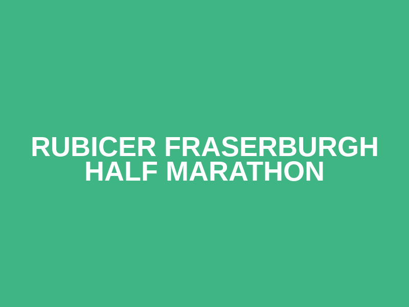 Rubicer Fraserburgh Half Marathon Logo