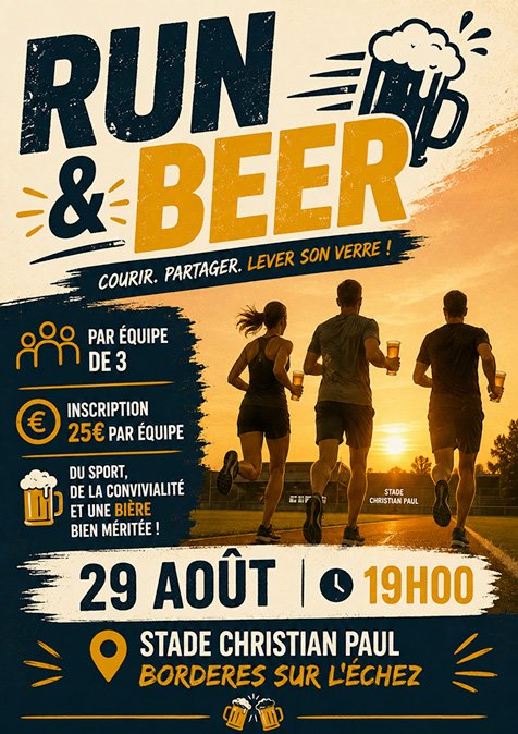 RUN AND BEER Logo