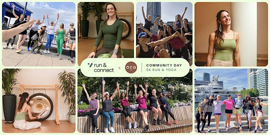Run & Connect x Oca London | 5K Run, Yoga and Social Logo