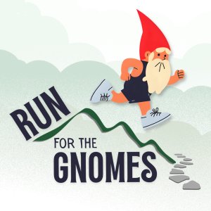 Run for the Gnomes Half Marathon & 5K Logo