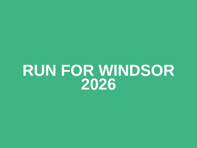 Run for Windsor 2026 Logo