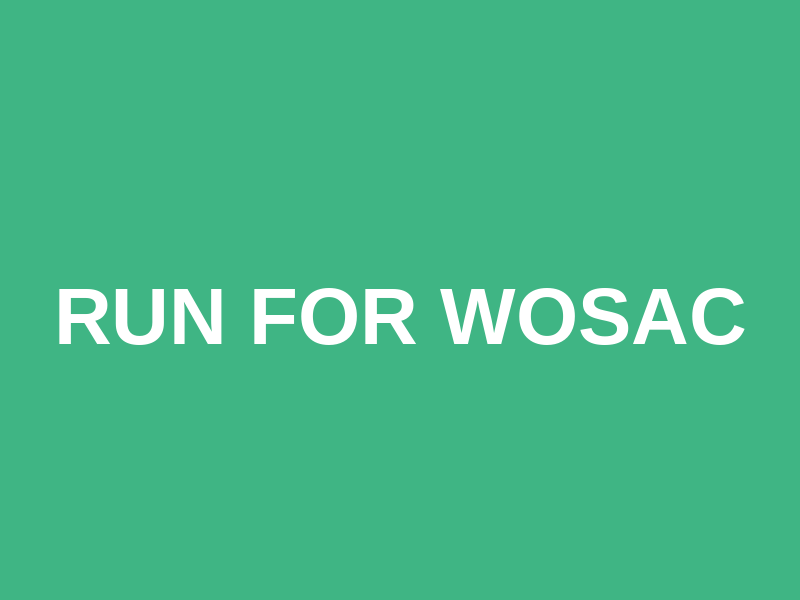 RUN for WOSAC Logo