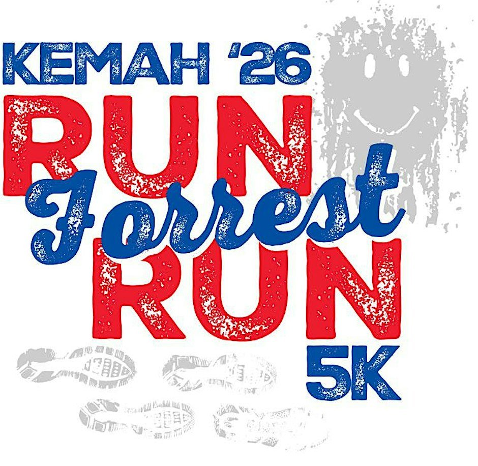 Run Forrest, Run 5k with Bubba Gump Shrimp Co. and Kemah Boardwalk Logo