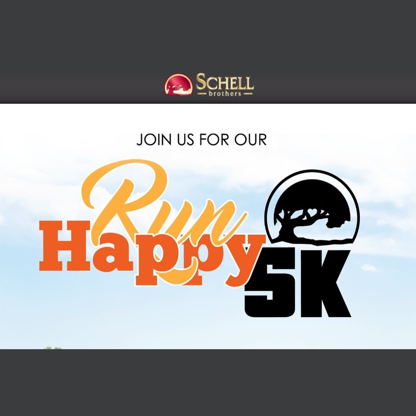 Run Happy 5k Logo