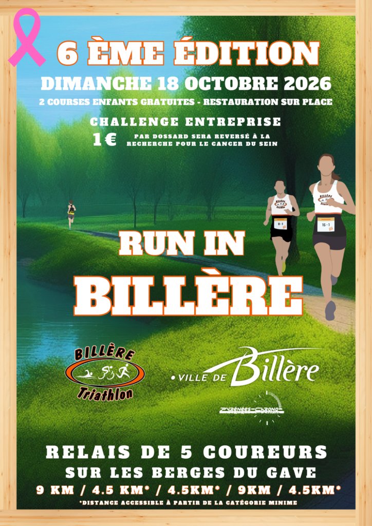RUN IN BILLERE 2026 Logo