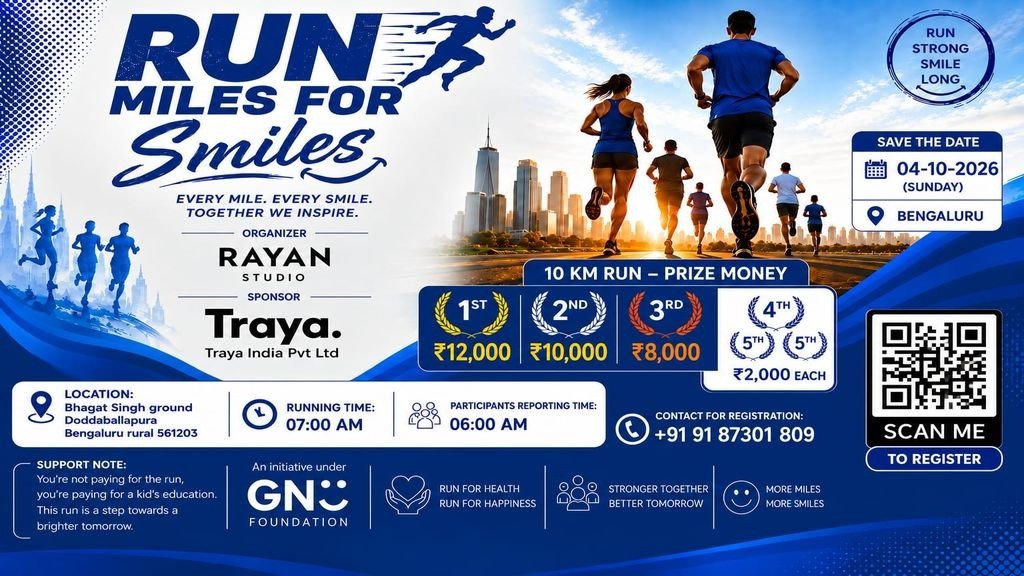 Run Miles For Smiles Logo